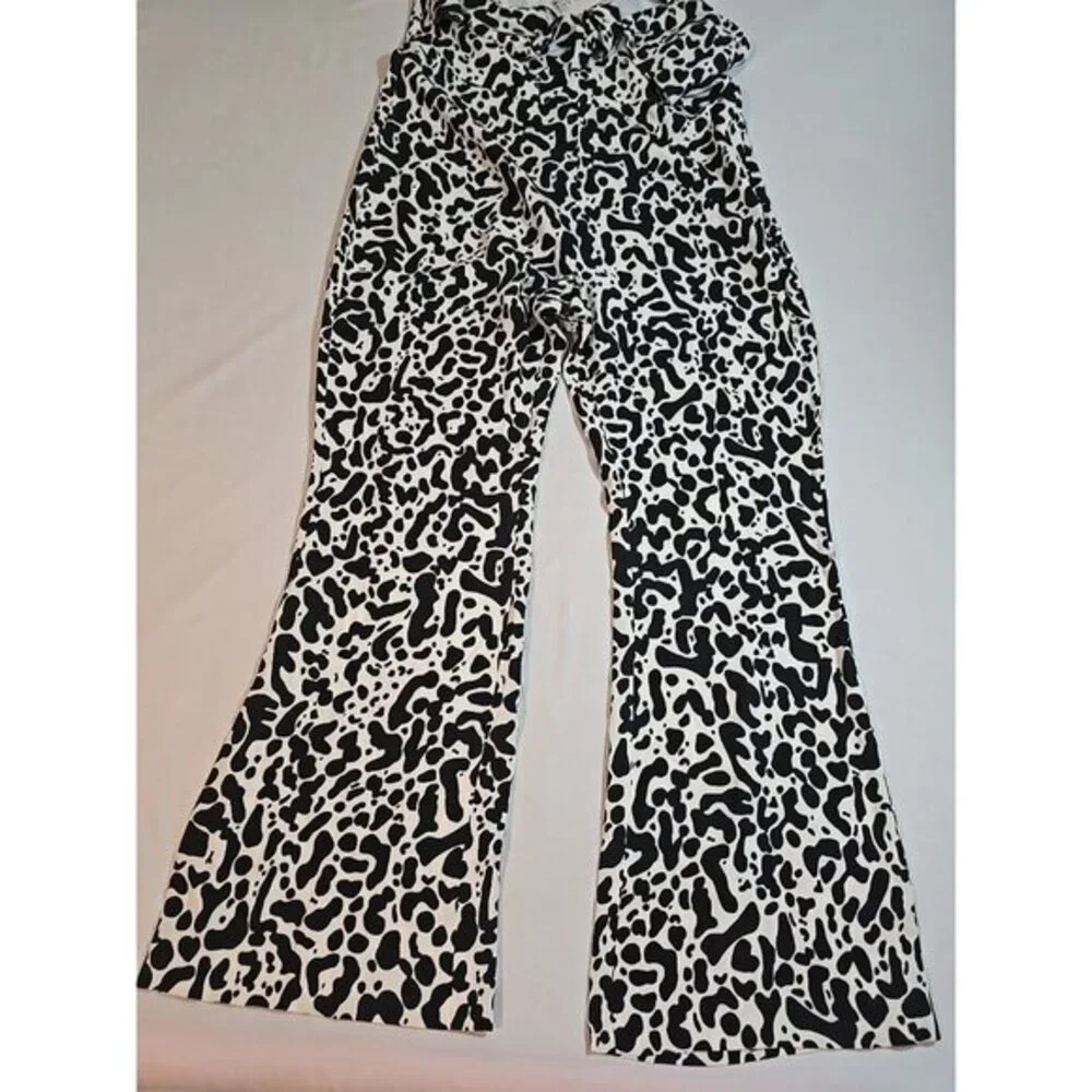 Lita by Ciara Revolve Tie Front Jumpsuit In King Cheetah‎ Print Size XXL New